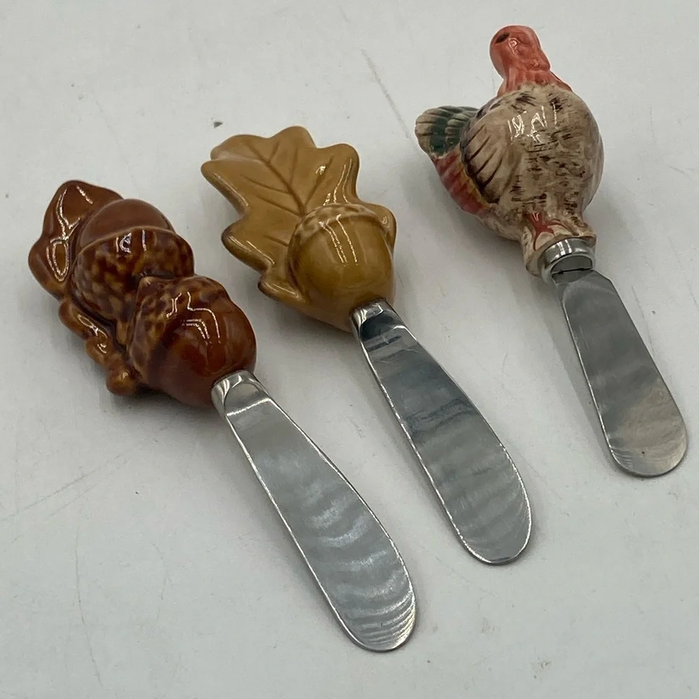 Thanksgiving Cheese /Butter Spreaders (set of 3)